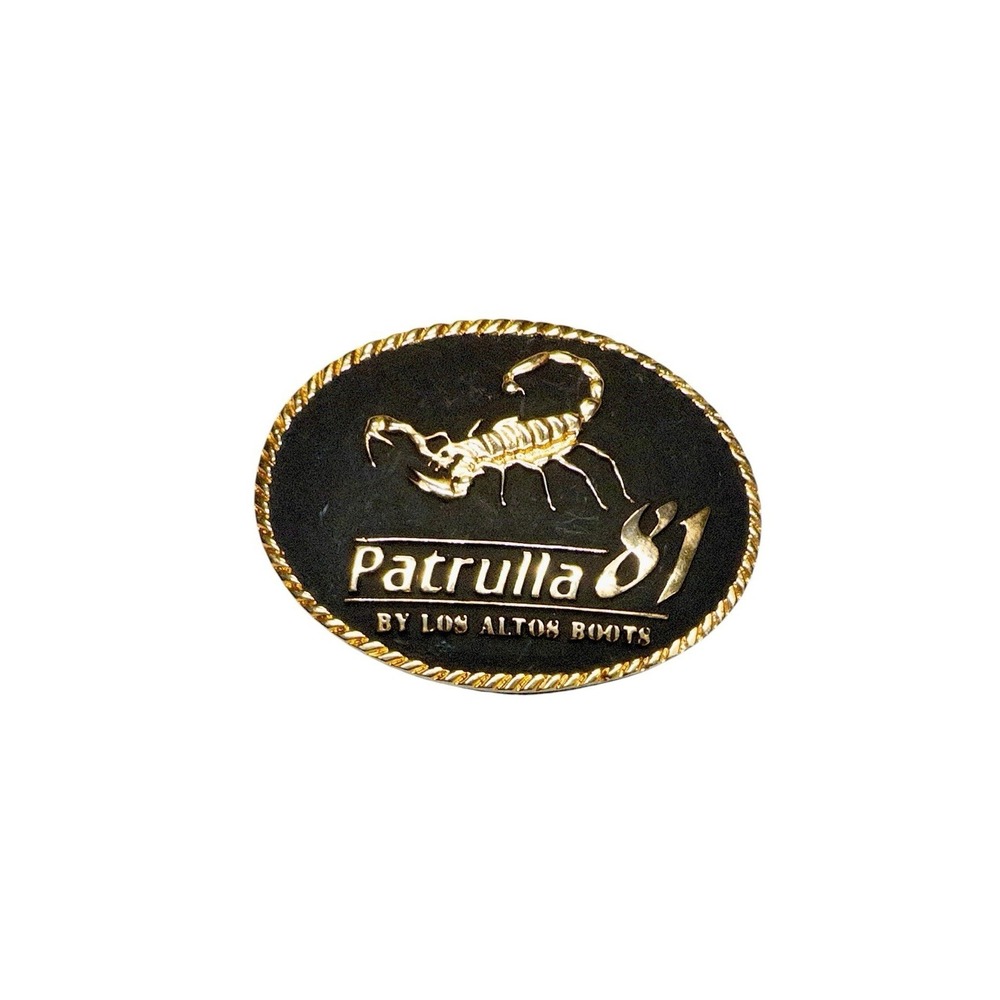 Los Altos Boots Patrulla 81‎ Scorpion Extra Large Western Belt Buckle - Picture 2 of 7